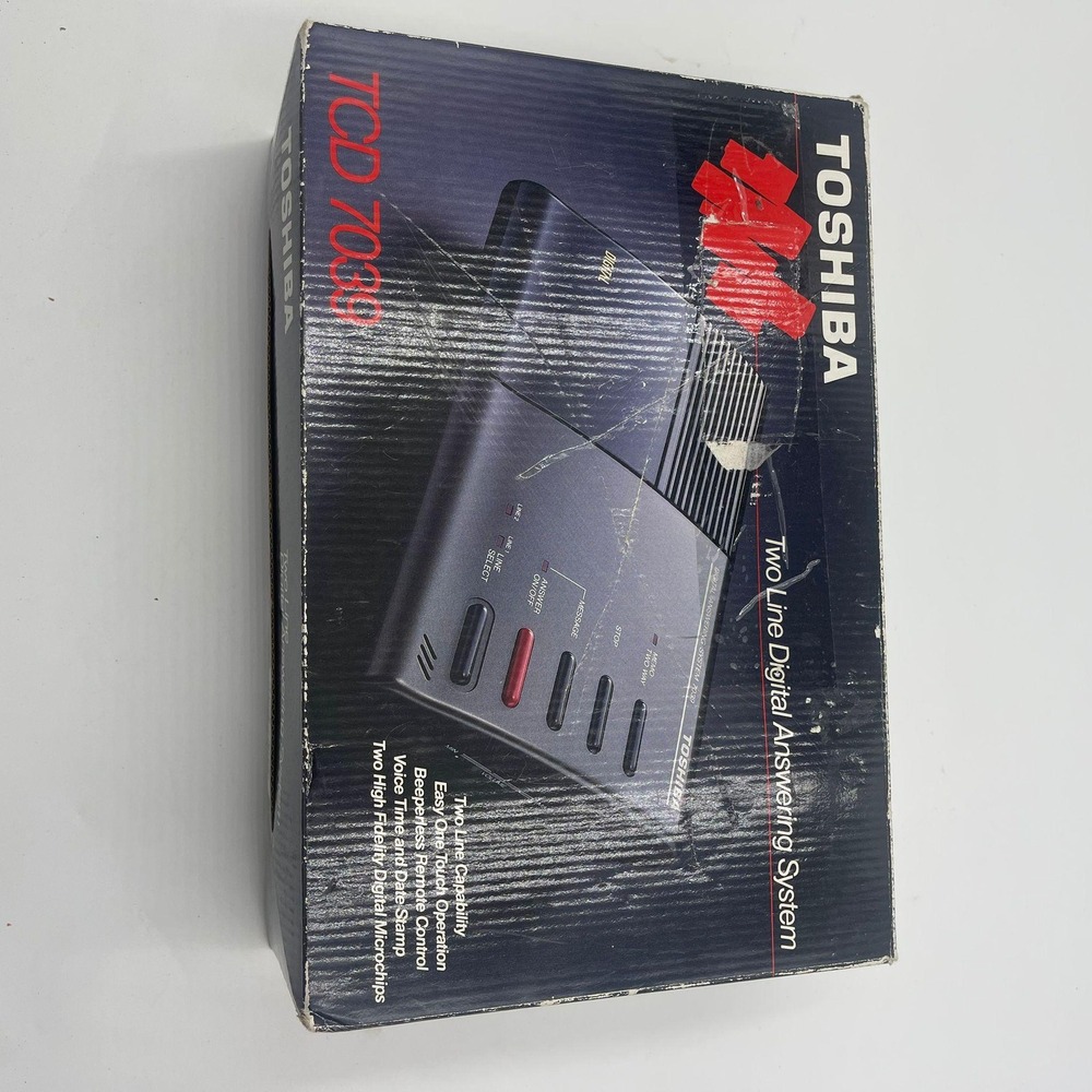 Toshiba TCD 7039 Two Line Digital Answering System‎ Telephone Answering Machine